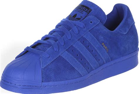 blauwe adidas sneakers superstar 80s dames